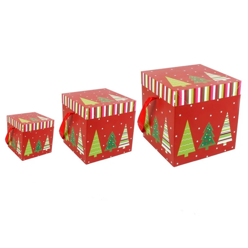 Christmas Gift Boxes Outdoor Present Decoration Under The Tree Package For Indoor Holiday Party Wedding Home Ornament Decor