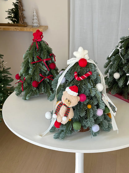 Christmas Atmosphere Decoration Desktop Small Fake Tree Cute Shape Ornaments