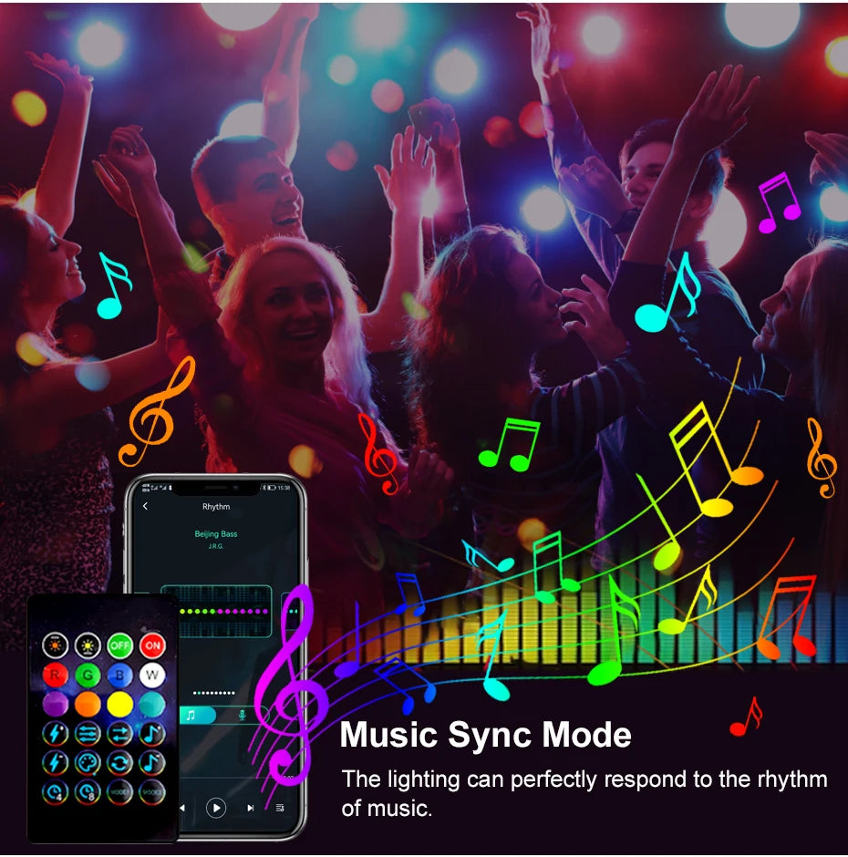 50M 20M 10M 5M 1M Christmas Lights LED Fairy String Light USB Smart Bluetooth Curtain Lights Garland for Home Party Decoration