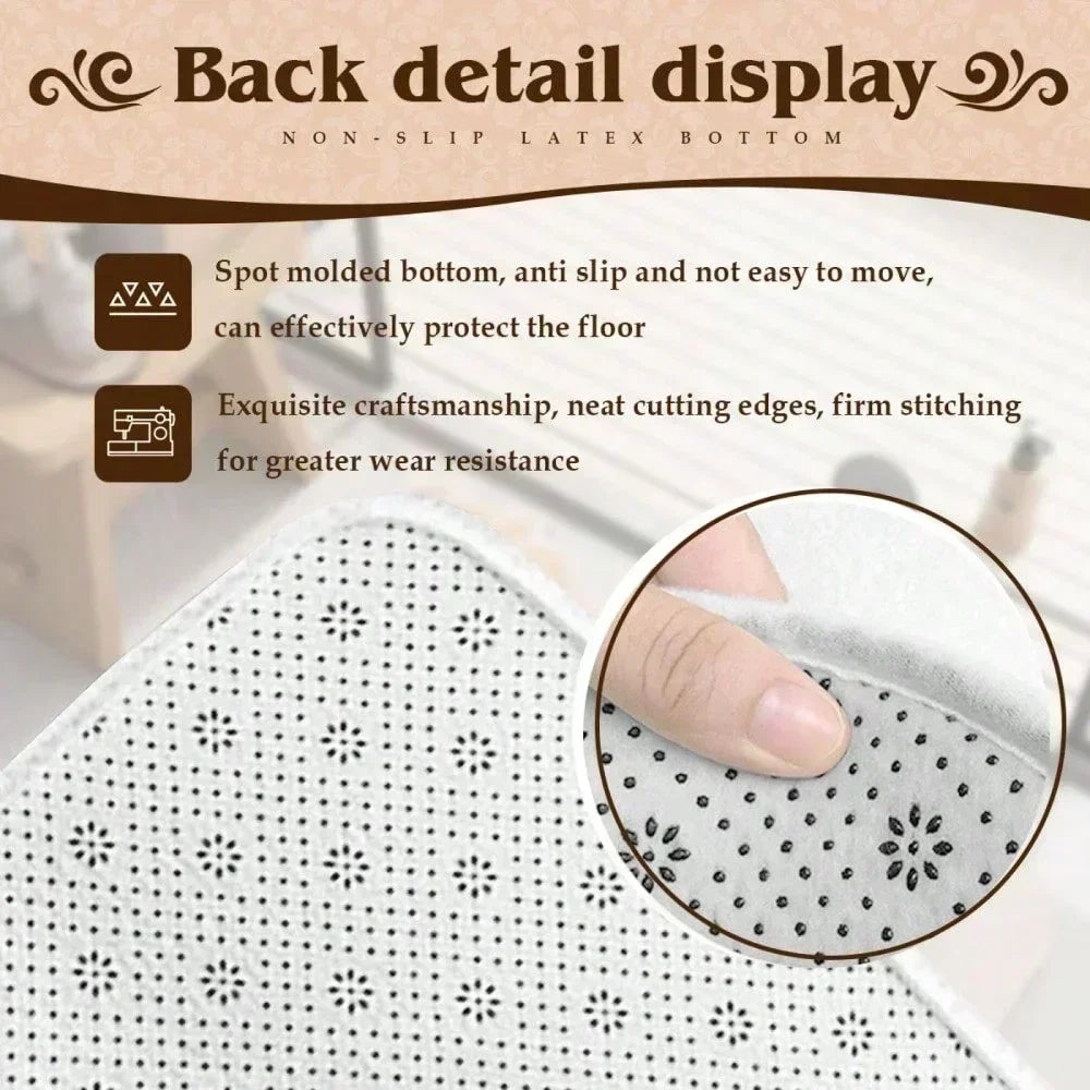 Christmas Decoration Simple Tree Welcome Mat Suitable for Indoor and Outdoor Kitchen Home Office Holiday Retro Home Decoration