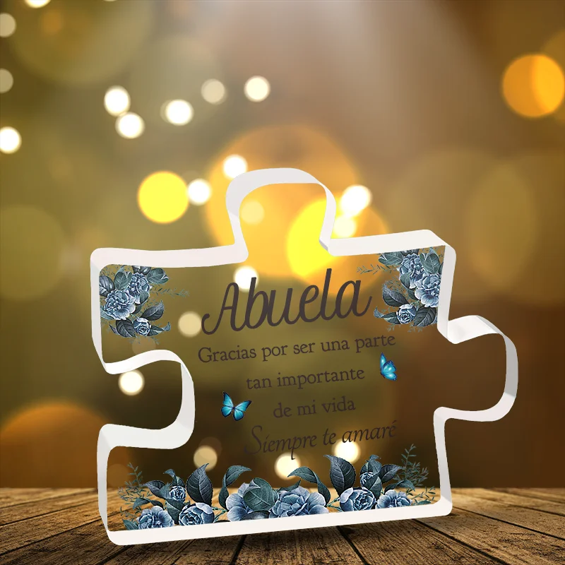 1pc, SpanishGifts For Grandma Acrylic Decorations Delicate Grandma Gifts From Grandchildren Christmas Anniversary Birthday Gifts