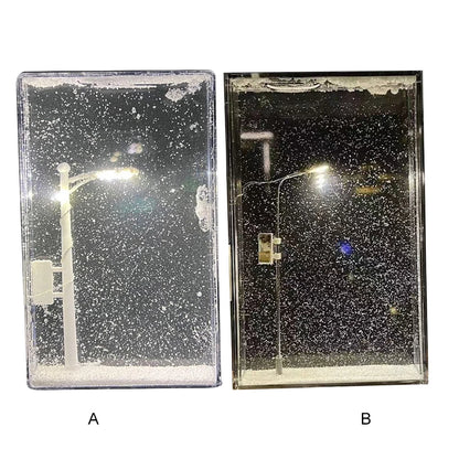 Christmas Night Light Street Lamps Christmas Crafts Snowy Night Lamp Decor Street Light Snow Simulation Kids Physics Science Toy