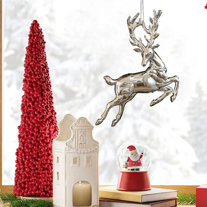 Christmas Ornaments Glossy Christmas Decoration Seasonal Pendants Charm For Home Winter Holiday Porch Window Front Door Tree