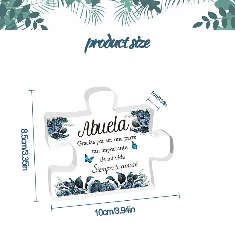 1pc, SpanishGifts For Grandma Acrylic Decorations Delicate Grandma Gifts From Grandchildren Christmas Anniversary Birthday Gifts