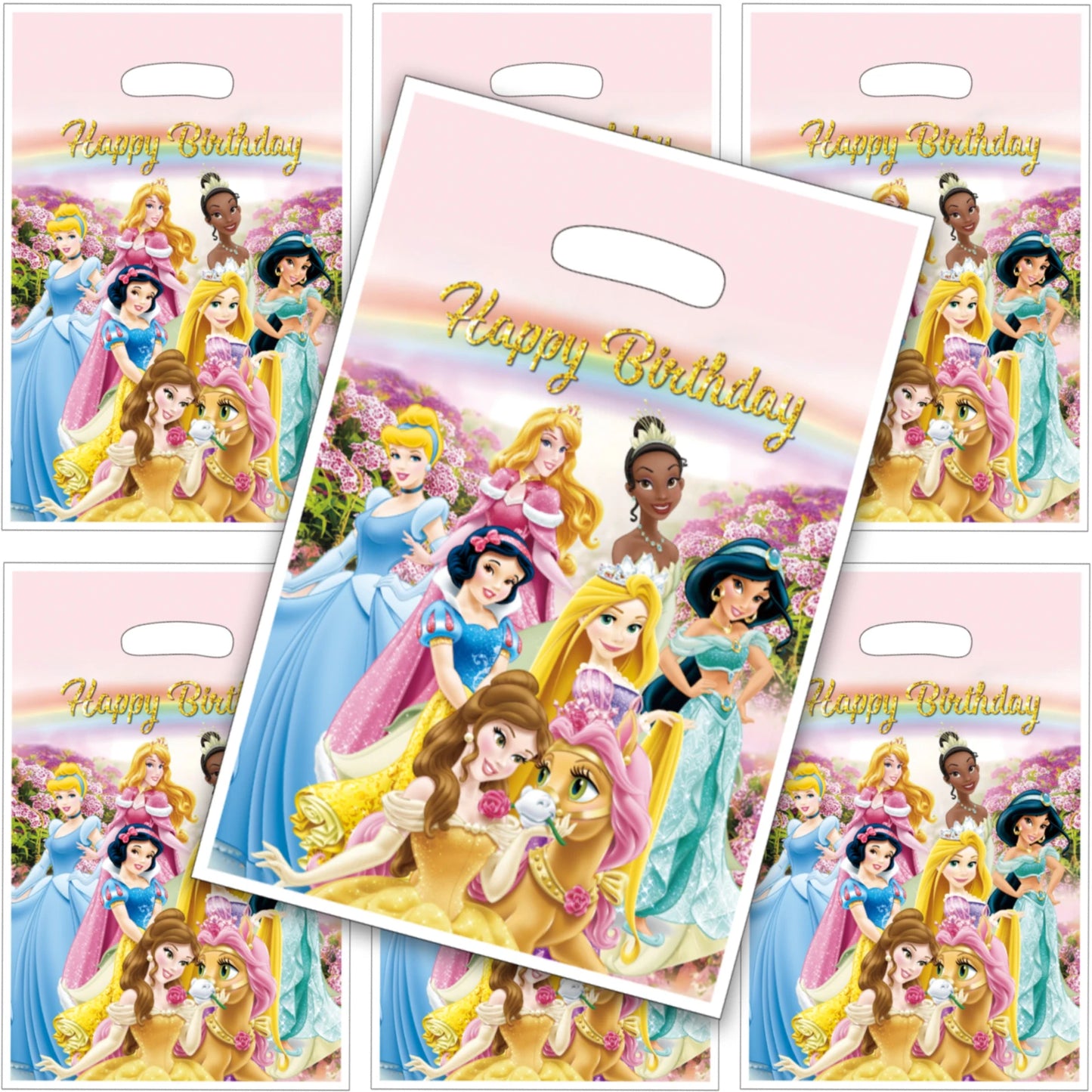 Princess Birthday Party Gift Bags Candy Bags Goody Bags,Princess Birthday Party Supplies Decorations
