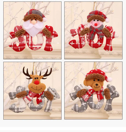 Christmas Ornaments Red Star Christmas Tree Pendant Xmas DIY New Year 2023 Party Gifts Noel Supply Navidad 2022 Home Decor