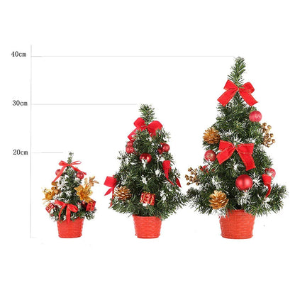 Christmas Tree Decorations Children DIY Handicraft Home Bedroom Party 20/30/40cm Artificial Christmas Tree 2023 New Year Gift