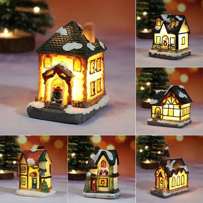 Christmas House Light Decorations For Home Ornaments Kids Xmas Gift New Year 2024 Navidad Decor Bedroom Night Light With Battery