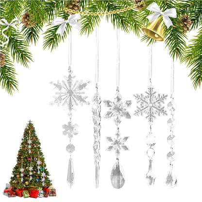 10Pcs Crystal Christmas Tree Ornaments