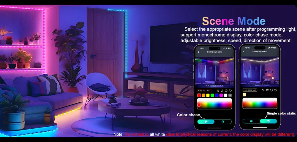 Christmas Tree Lights 20M Fairy String Lights w/ APP Control Music Sync 12 Modes IP65 Waterproof USB Powered for Xmas Home Decor