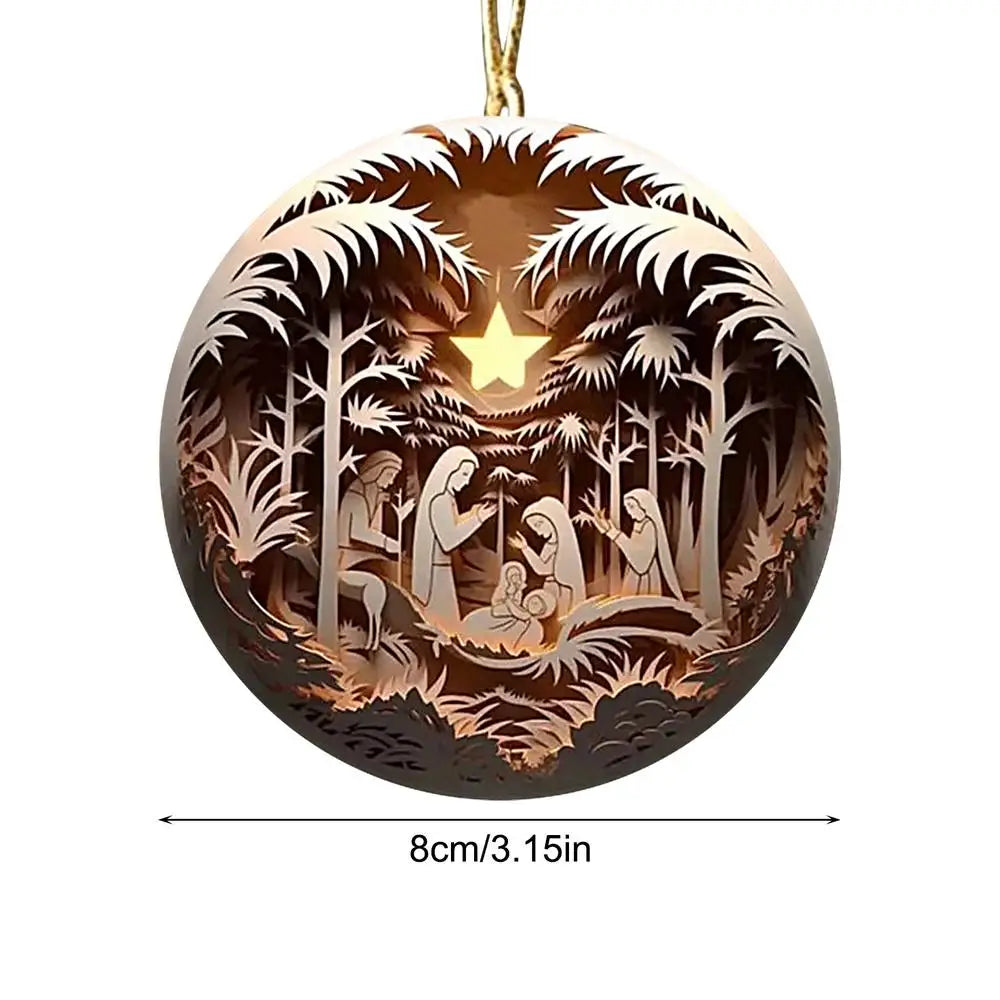 Christmas Nativity Ornaments Nativity Keepsake Religious Ornament Exquisite Indoor Nativity Scene Ornaments For Christmas