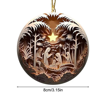 Christmas Nativity Ornaments Nativity Keepsake Religious Ornament Exquisite Indoor Nativity Scene Ornaments For Christmas