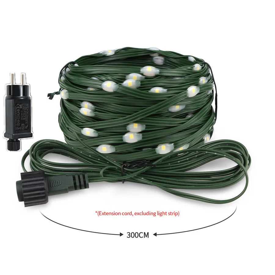 Holiday Lighting LED Christmas Lights Outdoor 100M 50M 20M Garland Fairy String Lights for Party Wedding Garden Courtyard Decor