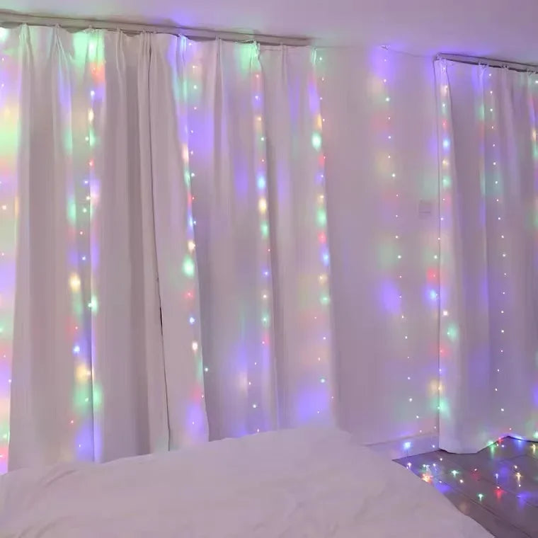LED String Lights Christmas Decoration Remote Control USB Wedding Garland Curtain 3M Lamp Holiday For Bedroom Bulb Outdoor Fairy