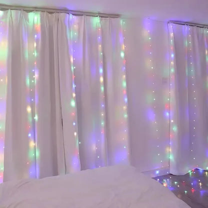 LED String Lights Christmas Decoration Remote Control USB Wedding Garland Curtain 3M Lamp Holiday For Bedroom Bulb Outdoor Fairy