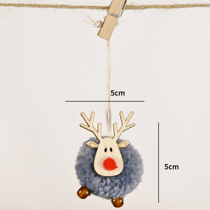 Christmas Ornaments Red Star Christmas Tree Pendant Xmas DIY New Year 2023 Party Gifts Noel Supply Navidad 2022 Home Decor