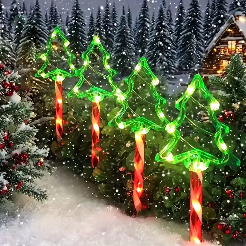 Christmas LED Candy Shaped Tree Lights Outdoor Decoration