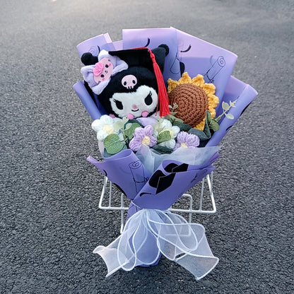 Graduation Gift Kuromi Hello Kitty Bouquet My Melody Cinnamoroll With Sunflower Christmas Valentine's Day Birthday Gift