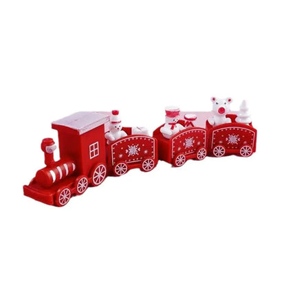 Christmas  Train Ornaments Mini Snowman Gingerbread Decors Train Kids Gifts Toys Christmas New Year Party Home Decorations