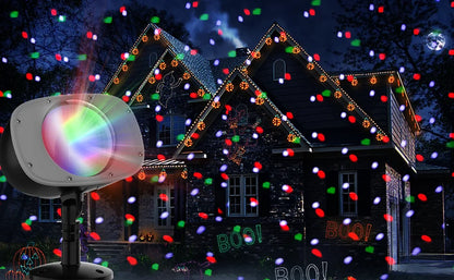 Christmas Snowfall Projection Lights Indoor Outdoor Holiday Lights With Remote Control for Halloween Christmas Party Wedding