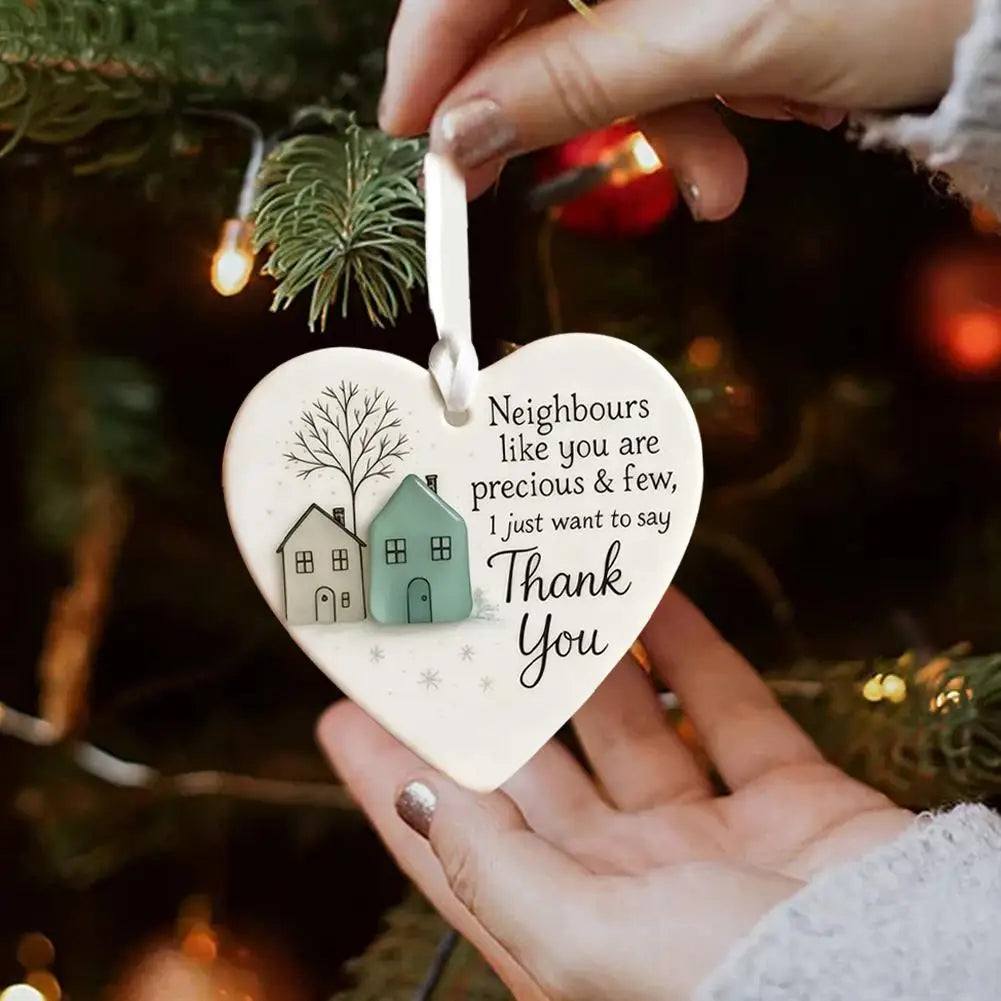 Thank You Gifts for Neighbor Christmas Ornament Old New Neighbor Welcome Gift for Neighbors Birthday Neighbor Moving Away Gifts