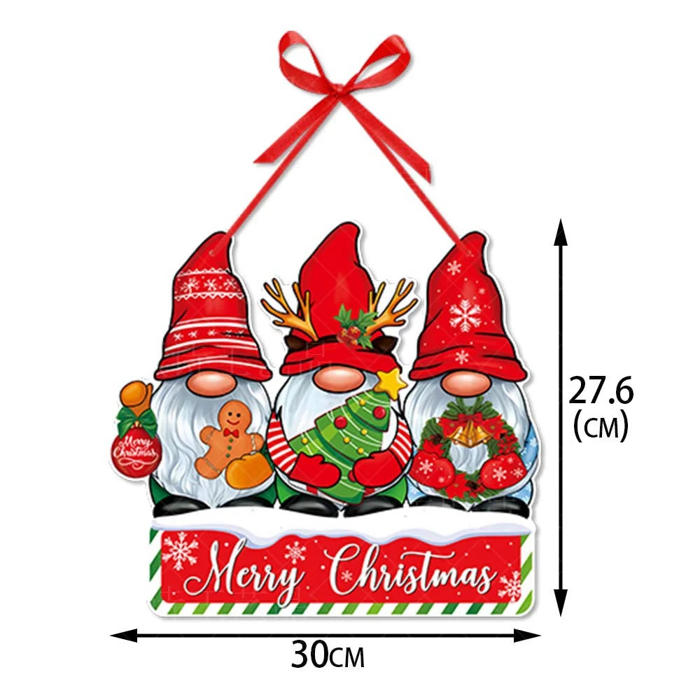 Christmas Decoration Door Hanging Christmas Party Gift Decoration Christmas Tree Santa Claus Pendant Christmas Hanging Ornaments
