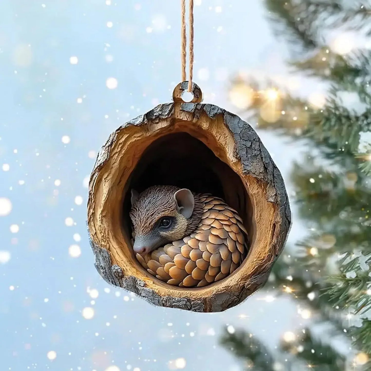 Christmas Ornaments Acrylic Cartoon Forest Acrylic Christmas Ornaments Seasonal Decor for Tree Ceiling Cute Hanging Pendants