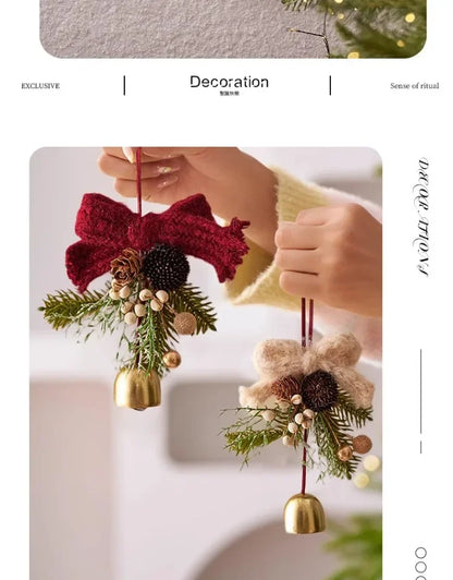 Christmas Bells Decorations Hanging Ornaments for Xmas Tree and Home Holiday Decoration