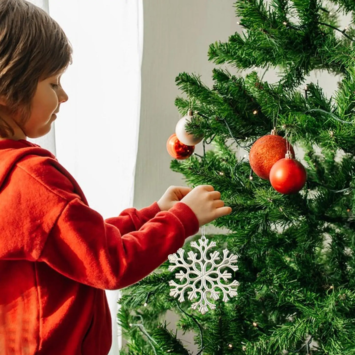 Christmas Ornaments Glossy Christmas Decoration Seasonal Pendants Charm For Home Winter Holiday Porch Window Front Door Tree