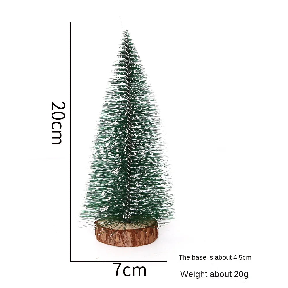 40CM Artificial Christmas Trees Snow Pine Tree Desktop Decorative Mini Christmas Tree Ornament Navidad Xmas Decorations New Year