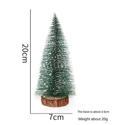 40CM Artificial Christmas Trees Snow Pine Tree Desktop Decorative Mini Christmas Tree Ornament Navidad Xmas Decorations New Year