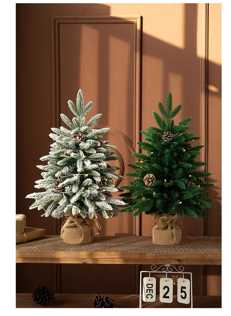 Christmas tree, Christmas, cedar, Christmas decorations, New Year, snowflakes, snow trees, atmosphere decoration supplies