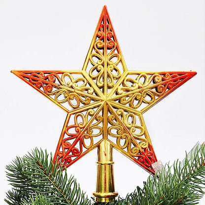Christmas Ornament Christmas Tree Star Topper Star Party Decoration Tree toppers Blue Decorchraitmas Supplies Favors