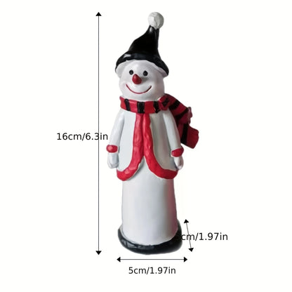 Christmas Decorations Hats Snowmen Santa Claus Ornaments Holiday Desktop Ceramic Decorations Handicrafts