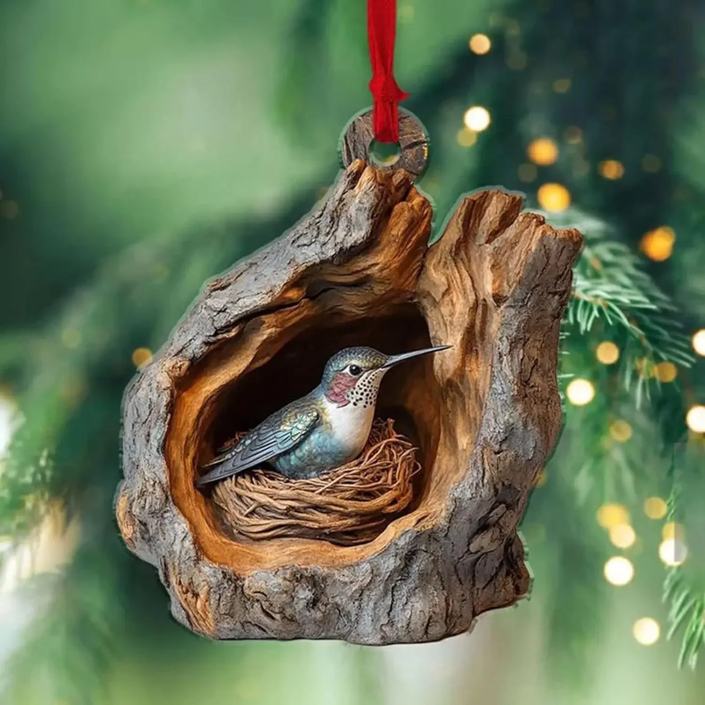 Christmas Ornaments Acrylic Cartoon Forest Acrylic Christmas Ornaments Seasonal Decor for Tree Ceiling Cute Hanging Pendants