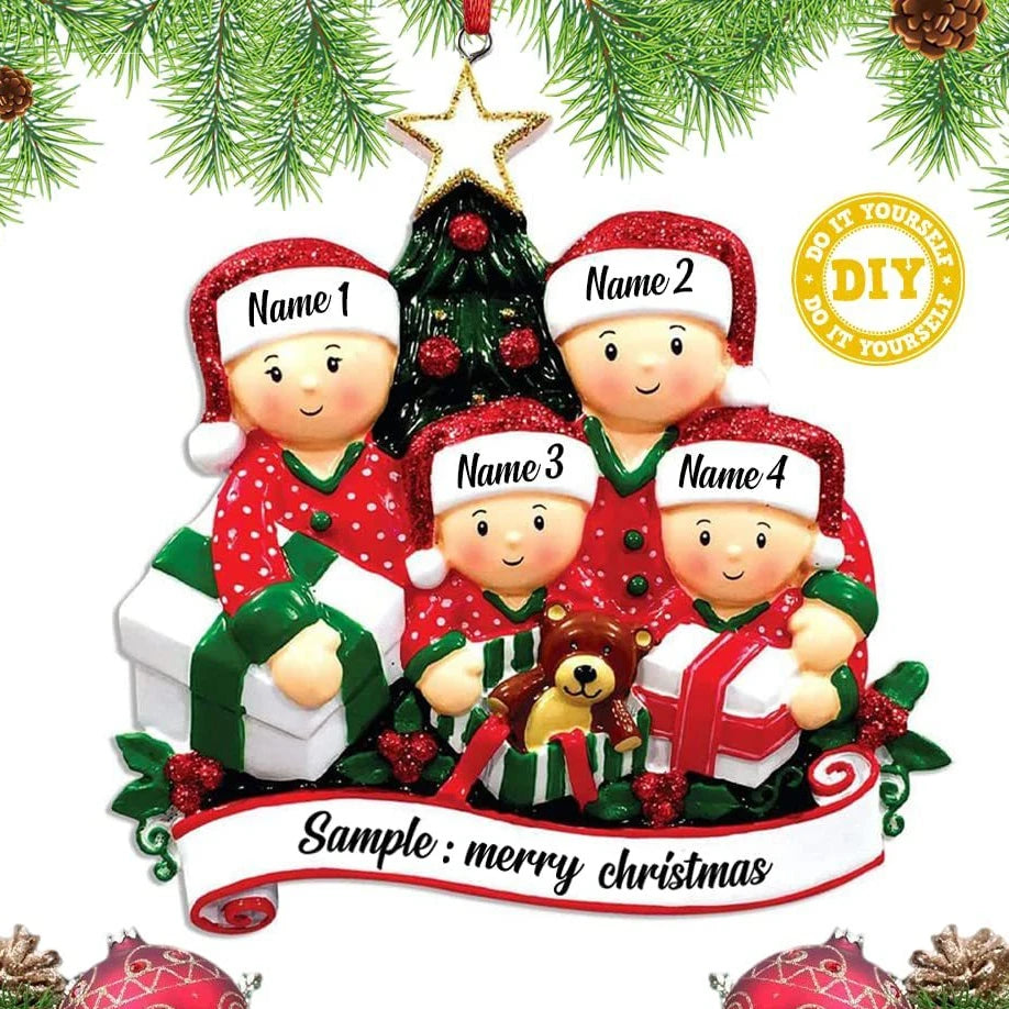 Christmas Tree Hanging Ornaments DIY Personalised Holiday Home Decor Gifts Navidad New Year 2026 Christmas Decorations for Home