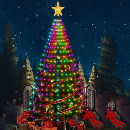 Christmas Ornamental Tree Lights Smart APP Music Sync Waterproof Indoor Outdoor String Christmas Decoration Atmosphere Lighting