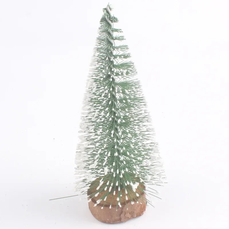40CM Artificial Christmas Trees Snow Pine Tree Desktop Decorative Mini Christmas Tree Ornament Navidad Xmas Decorations New Year