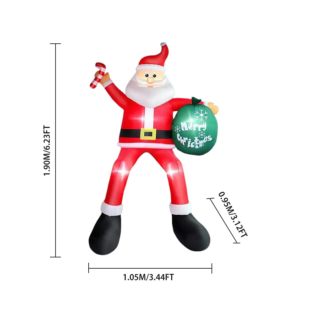 8FT Climbing Inflatable Santa