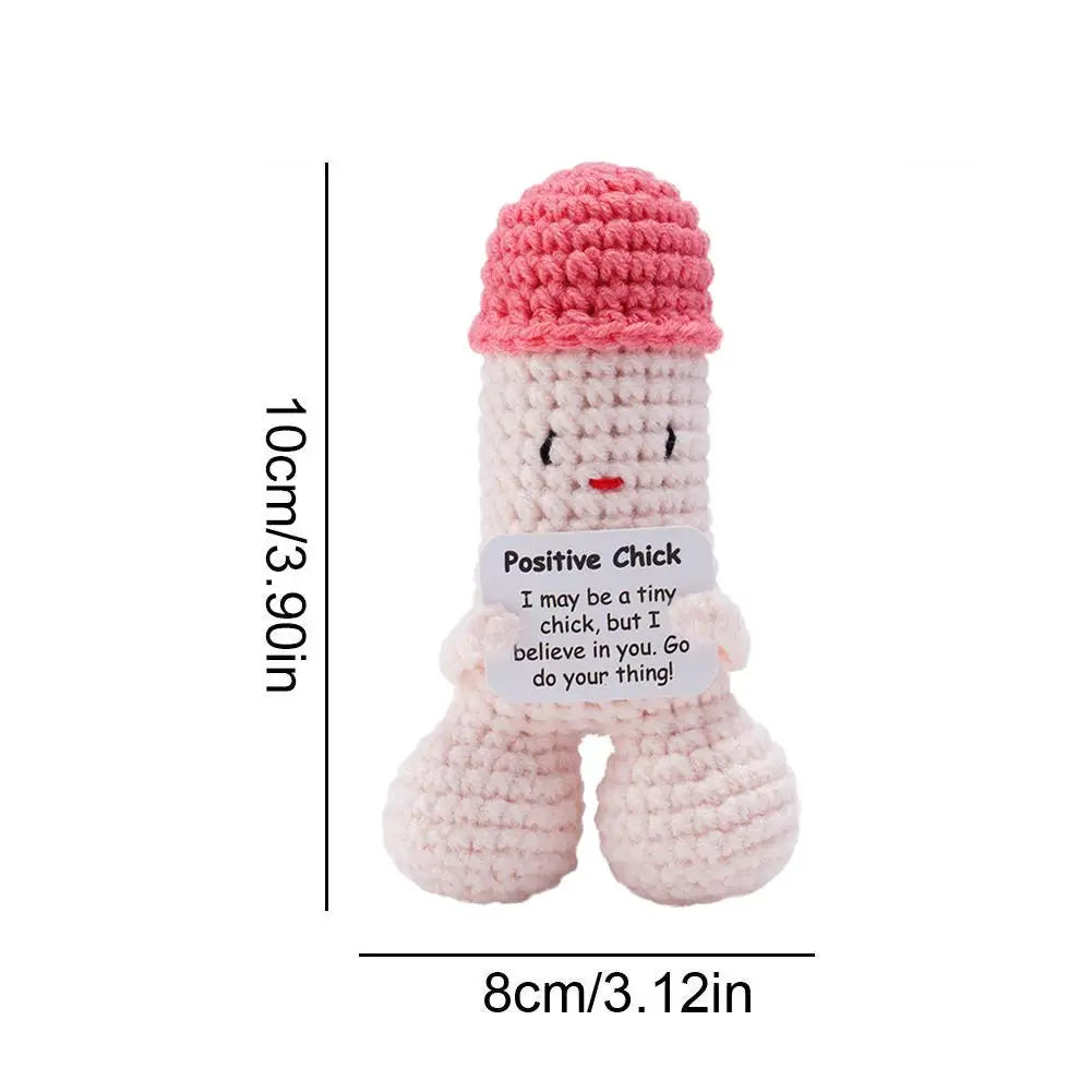 Gifts Mini Funny Handmade Emotional Doll Positive Energy Crochet Doll Decoration Gifts For Friends Boyfriend