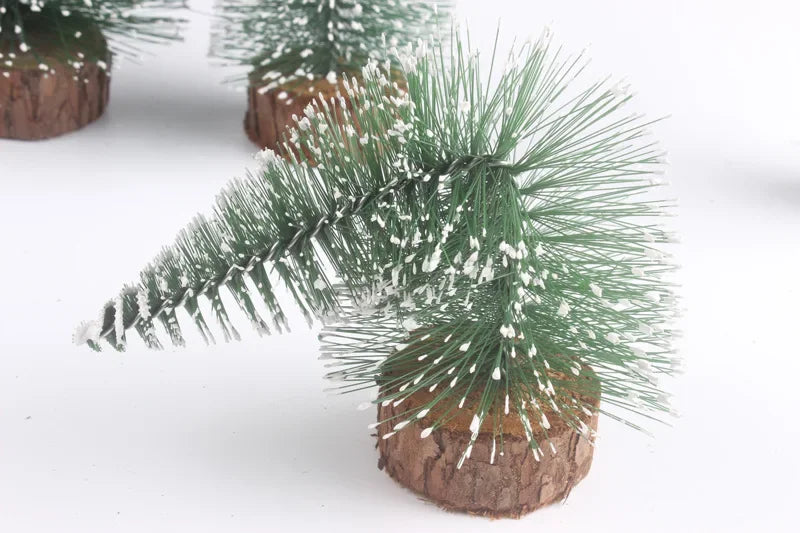 40CM Artificial Christmas Trees Snow Pine Tree Desktop Decorative Mini Christmas Tree Ornament Navidad Xmas Decorations New Year