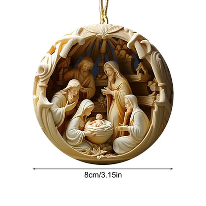 Christmas Nativity Ornaments Nativity Keepsake Religious Ornament Exquisite Indoor Nativity Scene Ornaments For Christmas