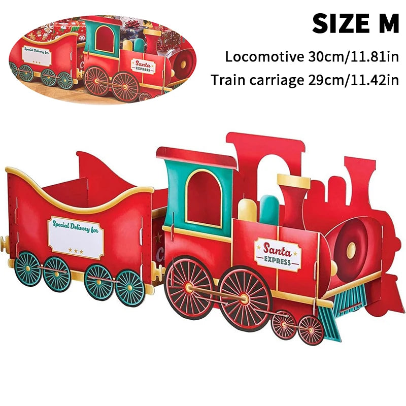 Santa's Gift Train — Deliver Holiday Cheer In Style DIY Personalised Christmas Train Sets Xmas Decoration