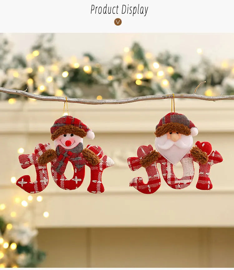 Christmas Ornaments Red Star Christmas Tree Pendant Xmas DIY New Year 2023 Party Gifts Noel Supply Navidad 2022 Home Decor