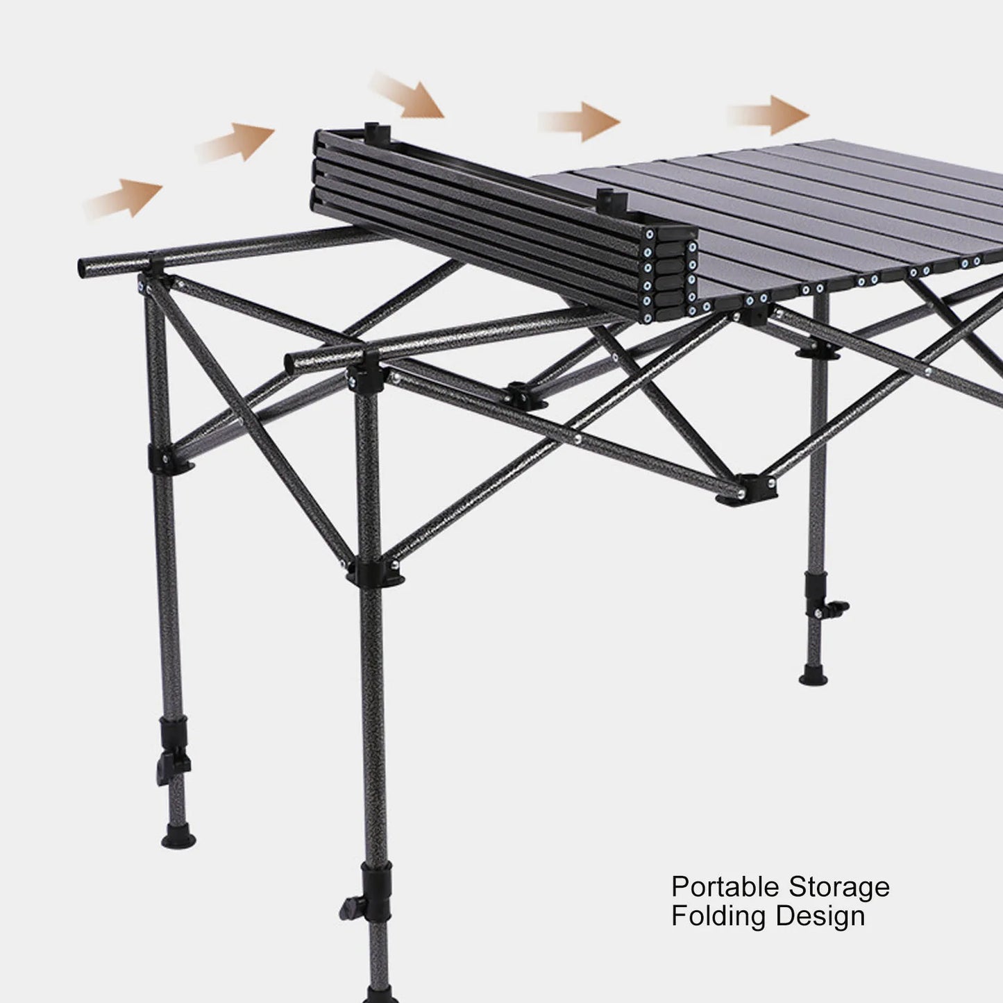 Outdoor Folding Table Compact Folding Table Carbon Steel Portable Camping Table Multifunctional Table Picnic Camping Table