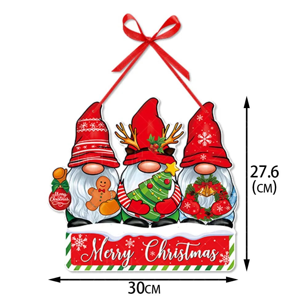 Christmas Decoration Door Hanging Christmas Party Gift Decoration Christmas Tree Santa Claus Pendant Christmas Hanging Ornaments