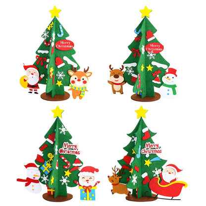 Christmas Decoration Xmas Tree for Home Decor Xmas New Year 2026 Navidad Party Ornaments Kids Handmade Crafts DIY Gift Accessory