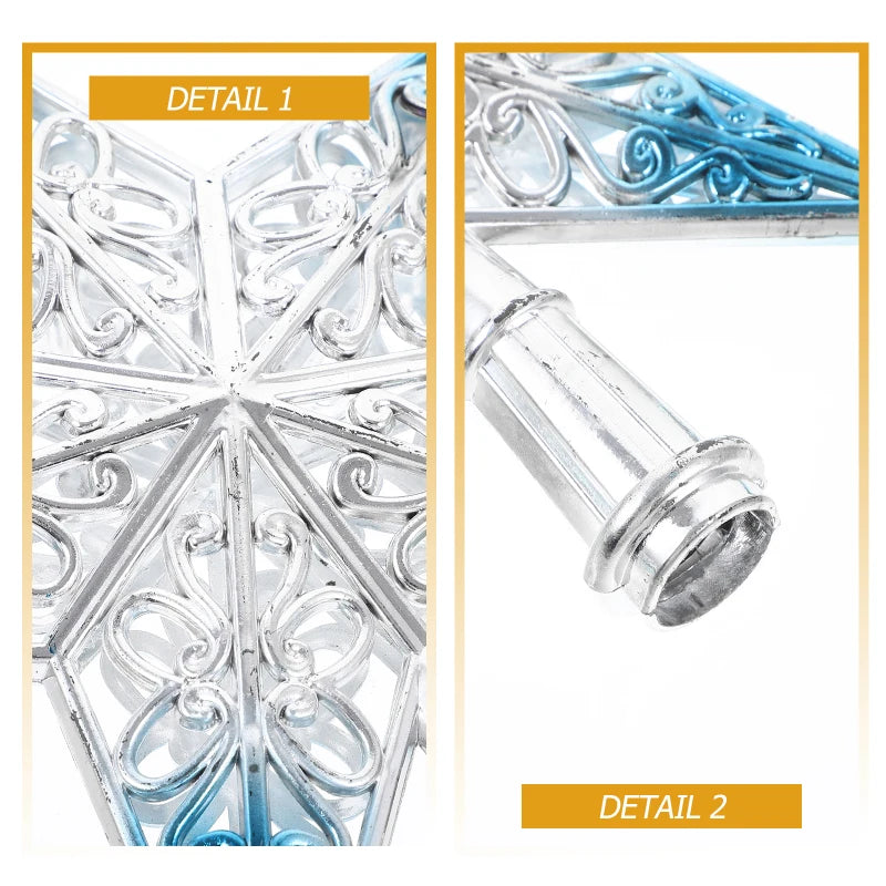 Christmas Ornament Christmas Tree Star Topper Star Party Decoration Tree toppers Blue Decorchraitmas Supplies Favors