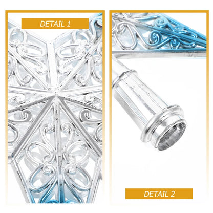 Christmas Ornament Christmas Tree Star Topper Star Party Decoration Tree toppers Blue Decorchraitmas Supplies Favors