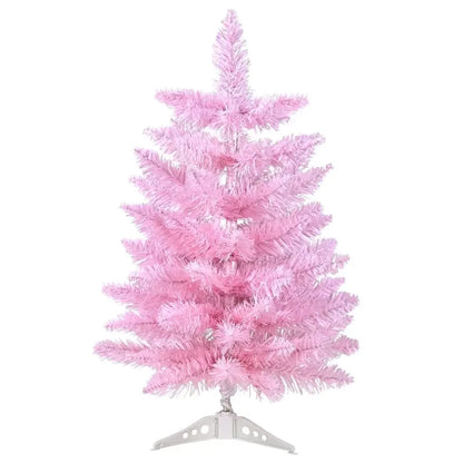 Xmas Decoration Window Ornaments Artificial  Tree Pink Rose Red Beautiful Christmas Tree Decorations Christmas Festival Gift
